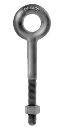 7/8" X 12" FORGED EYEBOLT GALV NO SHOULDER